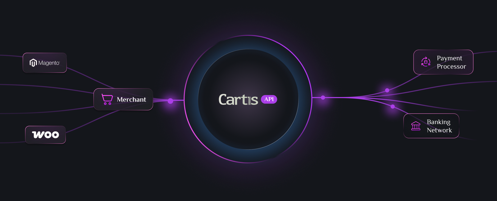 Cartis connects your store to processors and banks